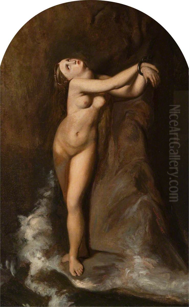 Copy after Ingres' 'Roger delivrant Angelique' Oil Painting by James McNeill Whistler