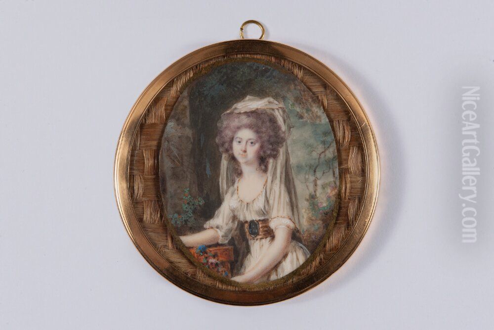 Unknown lady Oil Painting by Peter Adolf Hall