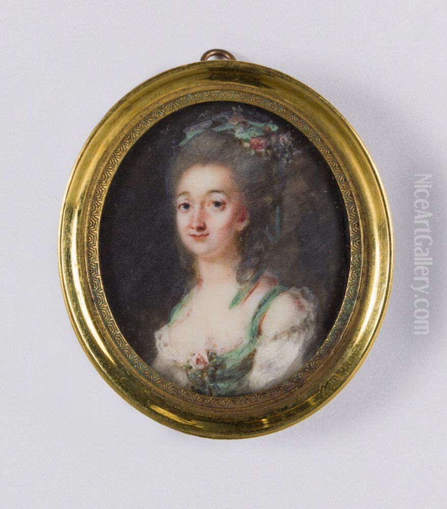 Okand kvinna Oil Painting by Peter Adolf Hall