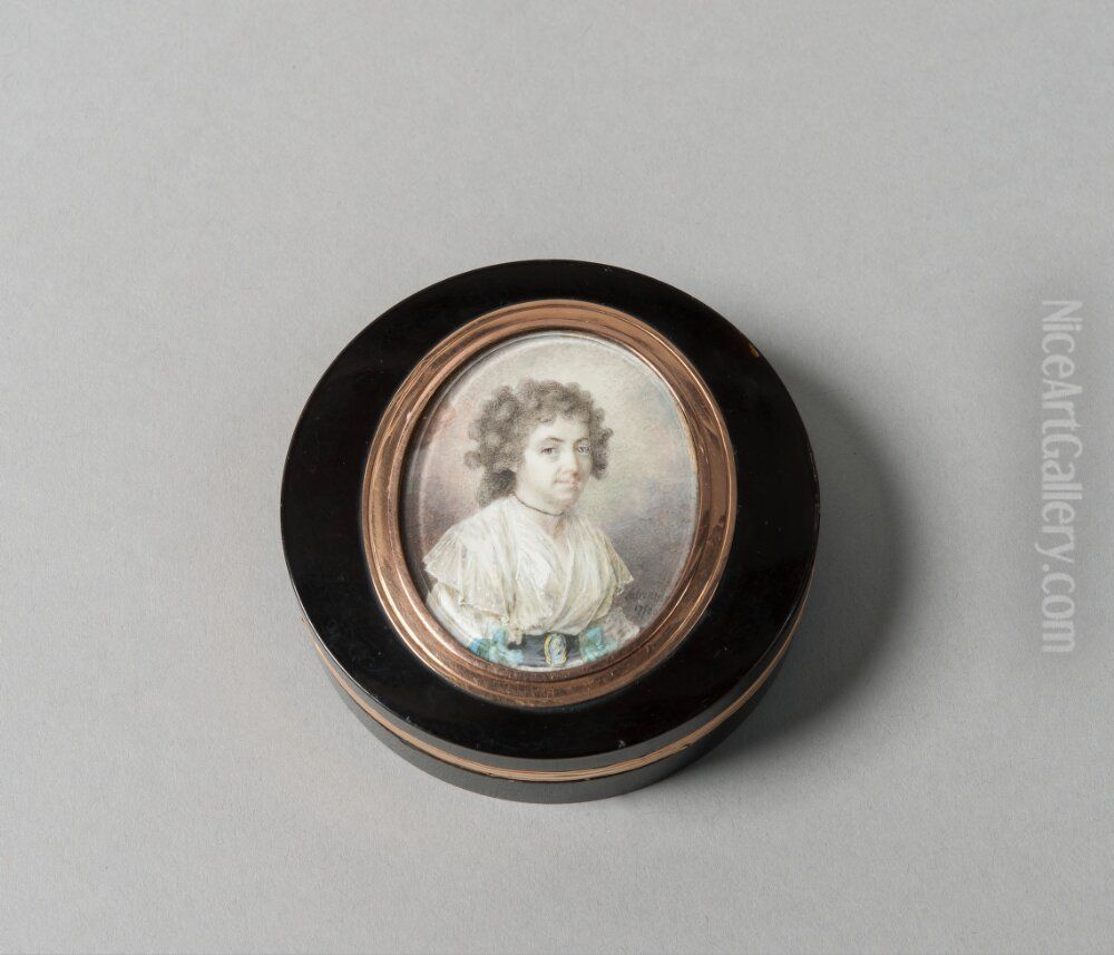 Unknown lady Oil Painting by Niclas Lafrensen