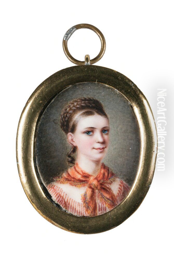 Gunilla Christina Flinck Oil Painting by Johan Way