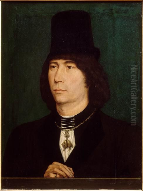 Antoine, grand batard de Bourgogne Oil Painting by (manner of) Memling, Hans