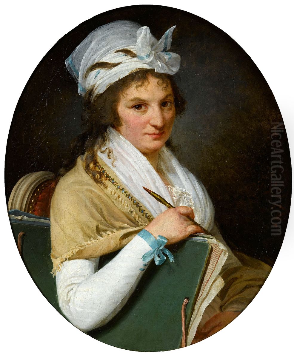 Self-portrait Oil Painting by Marie-Adelaide Duvieux