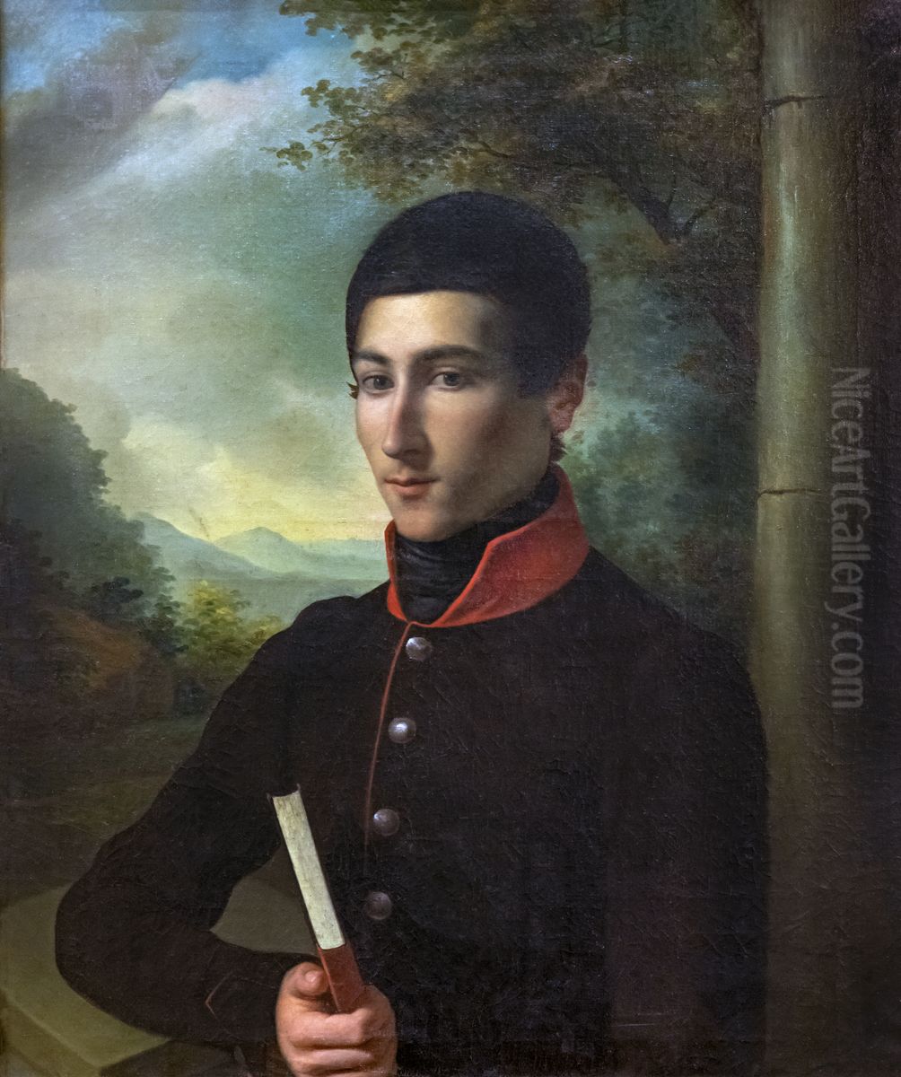 Portrait of Alphonse Coste-Reboulh in SorezianFrancais:Portrait d'Alphonse Coste-Reboulh enSorezienItaliano:Ritratto di Alphonse Coste-Reboulh in Soreziano Oil Painting by Jean Jalabert