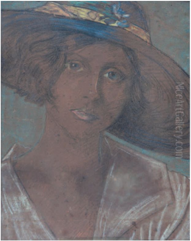 Portret dziewczyny Oil Painting by Stanislaw Ignacy Witkiewicz (Witkacy)