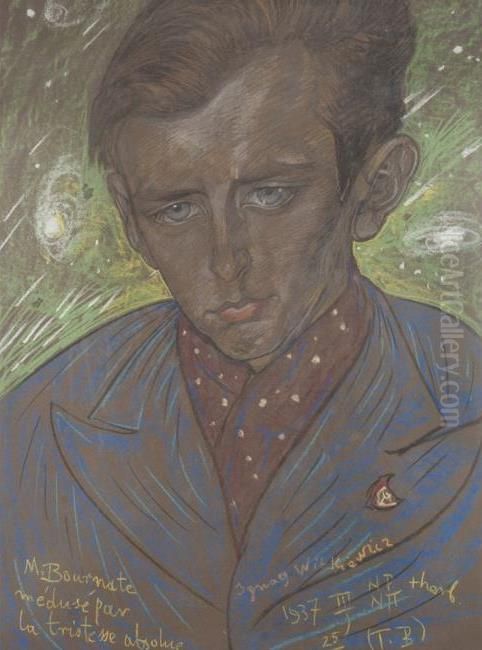 Portrait of Michal Burnat Oil Painting by Stanislaw Ignacy Witkiewicz (Witkacy)