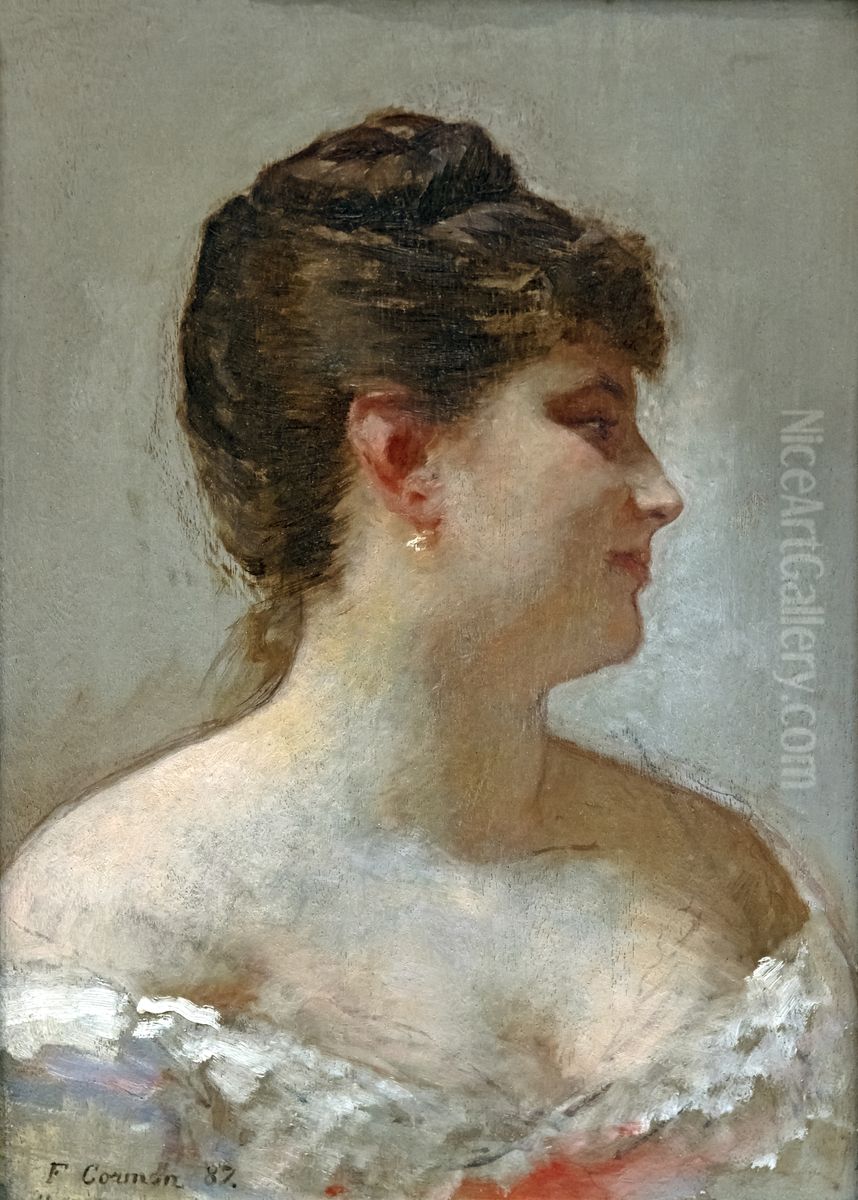 Portrait of Madame Cormon Oil Painting by Fernand Cormon