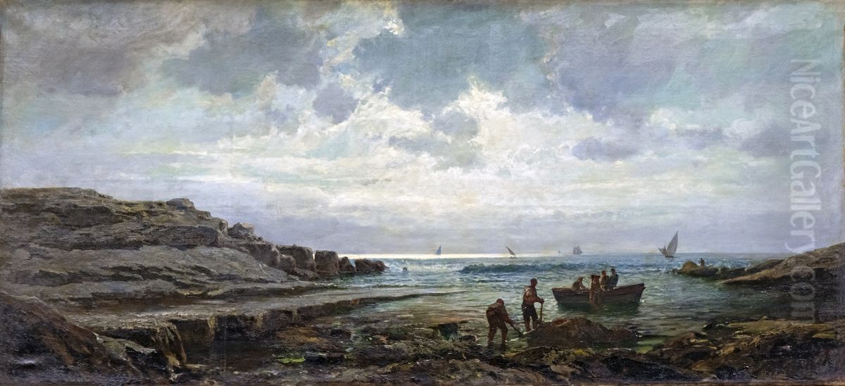 Seaside in Bandol Oil Painting by Raphael Luc Ponson