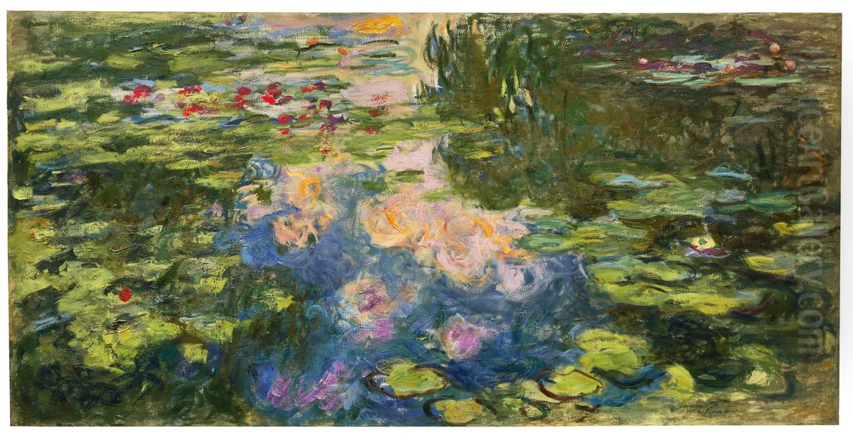 Water-Lily Pond Oil Painting by Claude Oscar Monet
