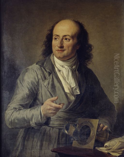 Portrait du physicien Charles Oil Painting by Adelaide Labille-Guiard