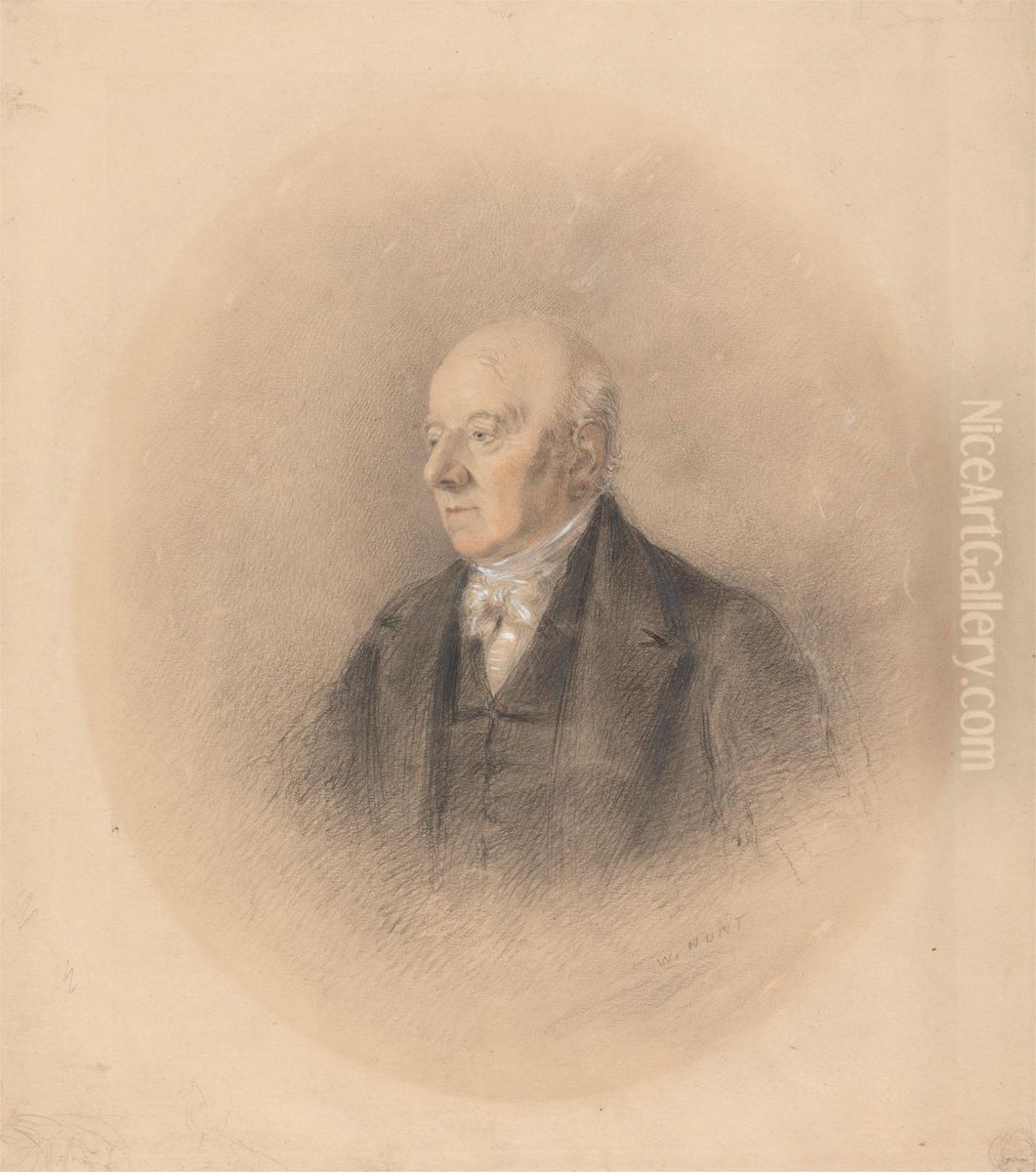 Portrait of a Gentleman Oil Painting by William Henry Hunt