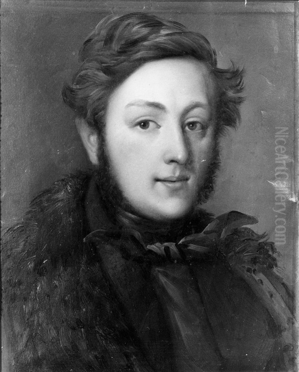 Portrait of Knud Bull Oil Painting by Jacob Calmeyer