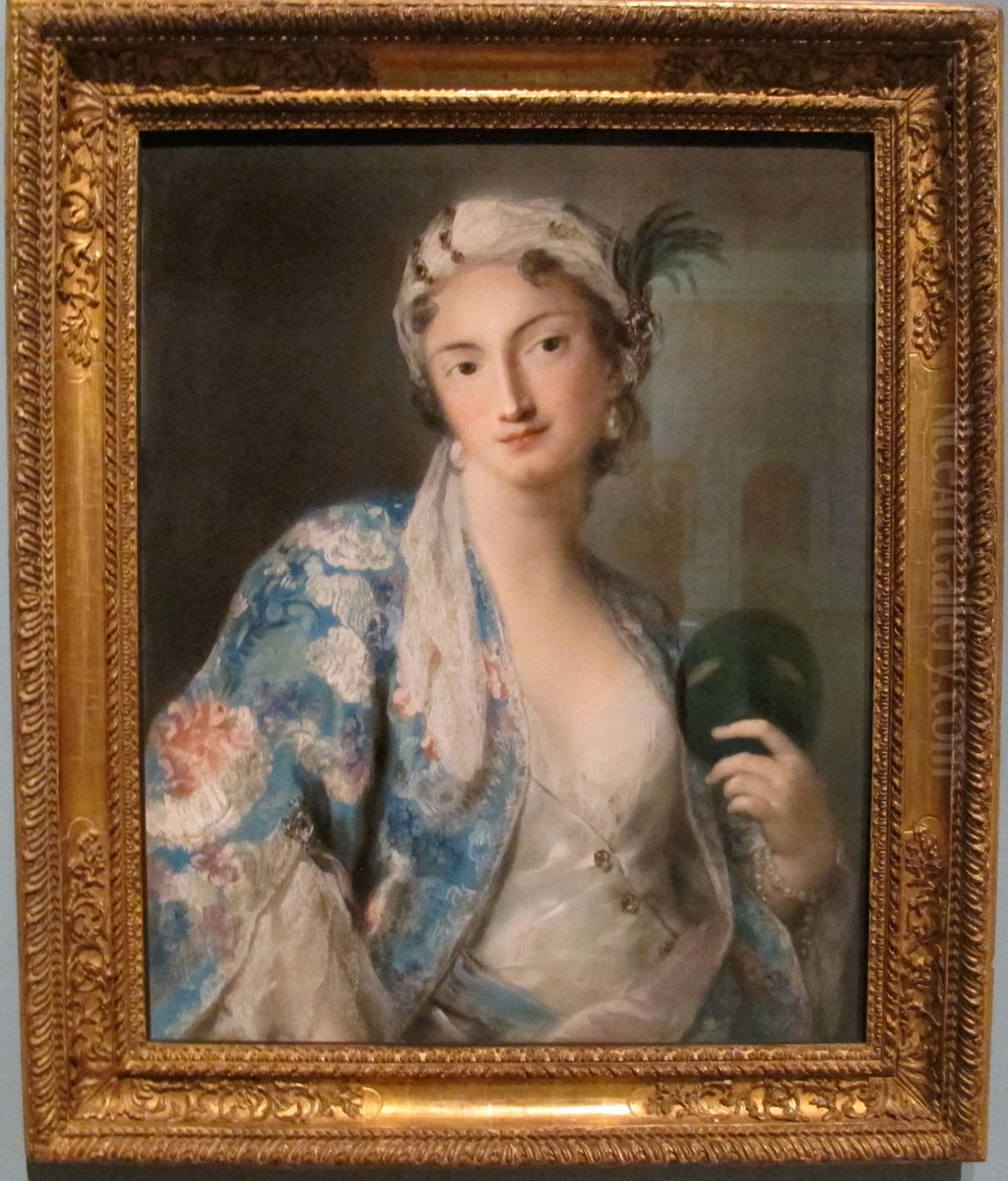 Portrait of Felicita Sartori Oil Painting by Rosalba Carriera