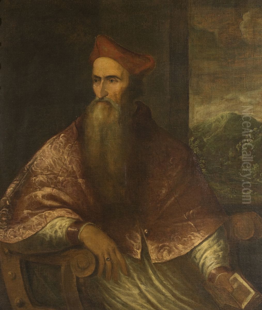 Ritratto del cardinale Pietro Bembo Oil Painting by Titian