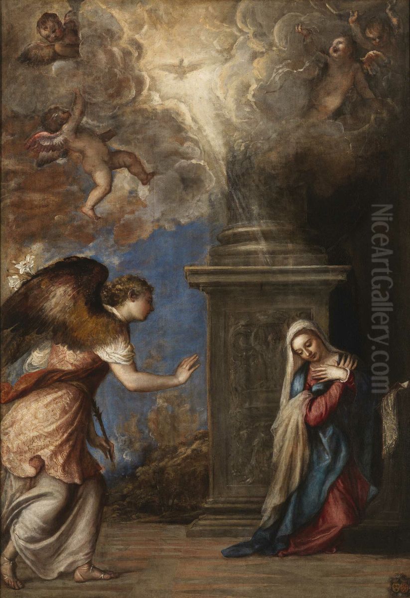 Annunciazione Oil Painting by Titian