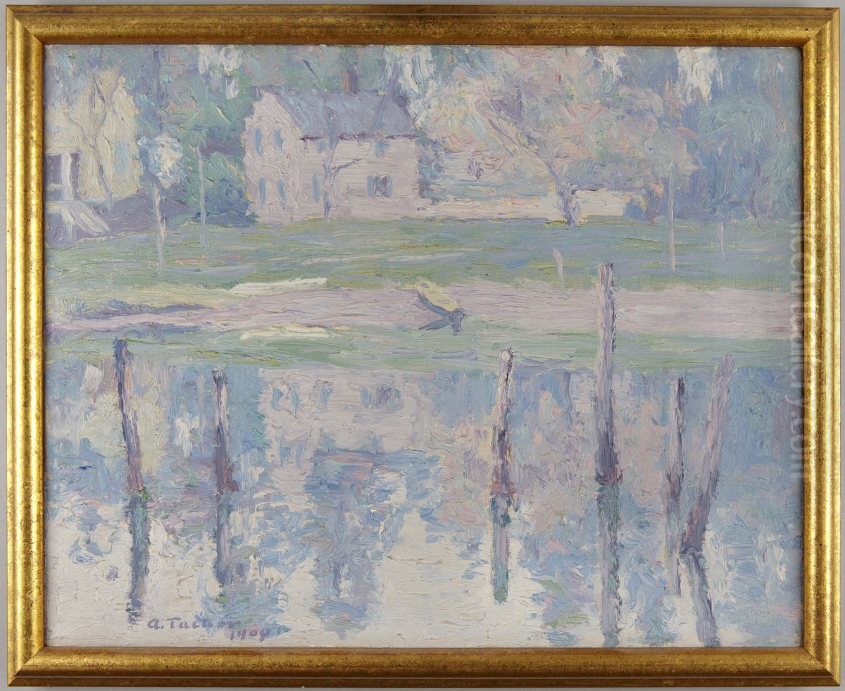 Landscape Oil Painting by Allen Tucker