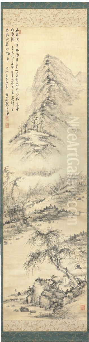 Landscape Oil Painting by Tanomura Chokunyu