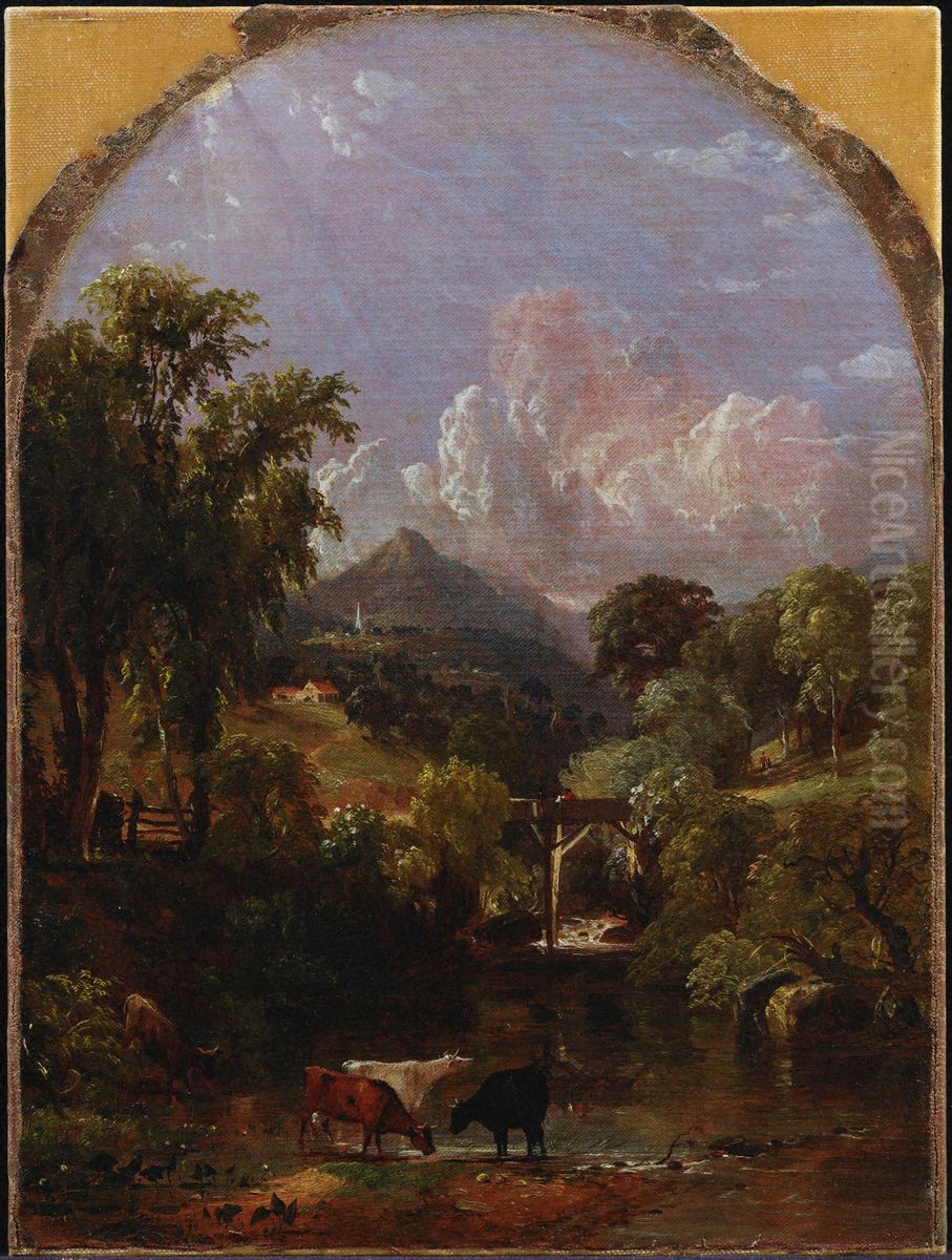 Morning Oil Painting by Jasper Francis Cropsey
