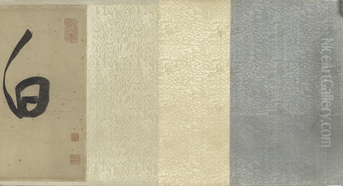 In the Style of Ni Zan (Fang Yunlin song bie fang yun lin song bie) Oil Painting by Shen Zhou