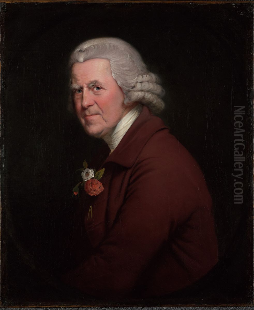 Portrait of Old John, Head Waiter at the King's Head Inn in Derby Oil Painting by Joseph Wright of Derby