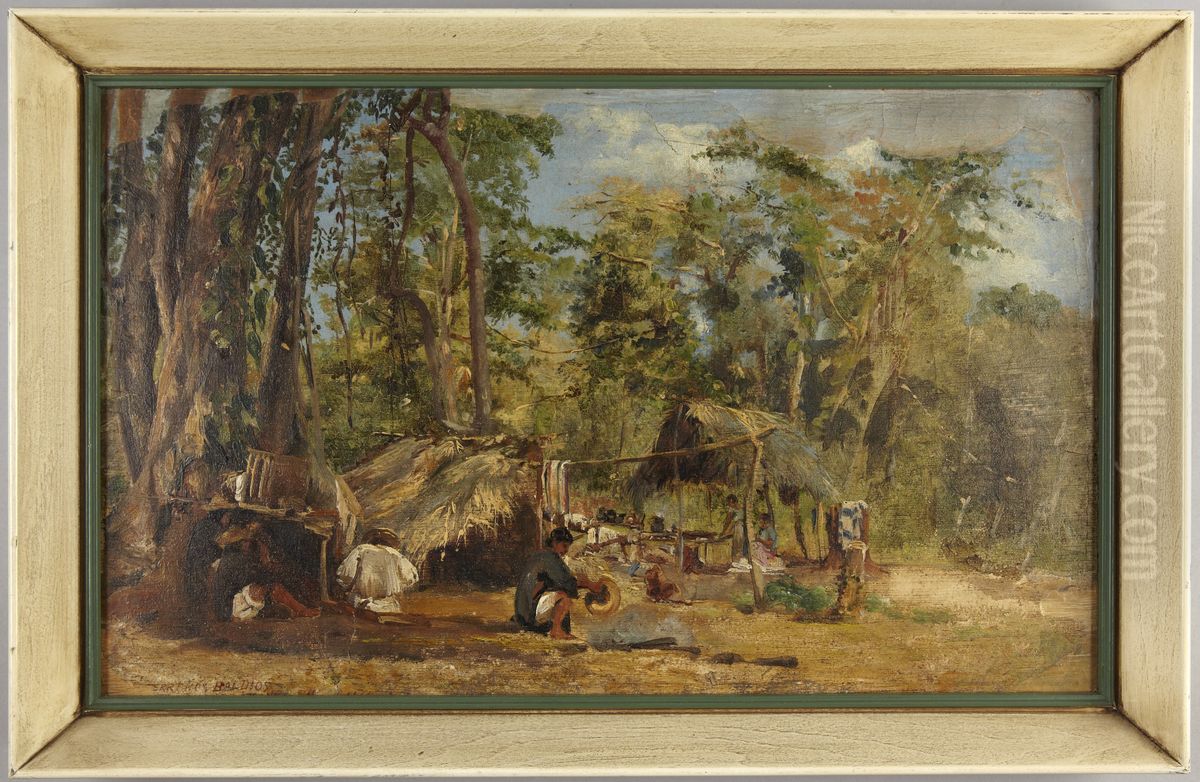 Camp No. 2, Terrenos Baldios Oil Painting by Conrad Wise Chapman