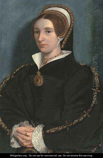 Portrait of a Lady, thought to be Catherine Howard Oil Painting by Hans Holbein the Younger