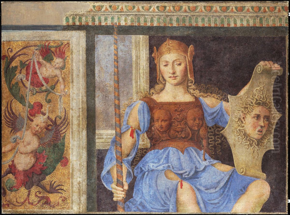 Minerva Oil Painting by Girolamo Genga