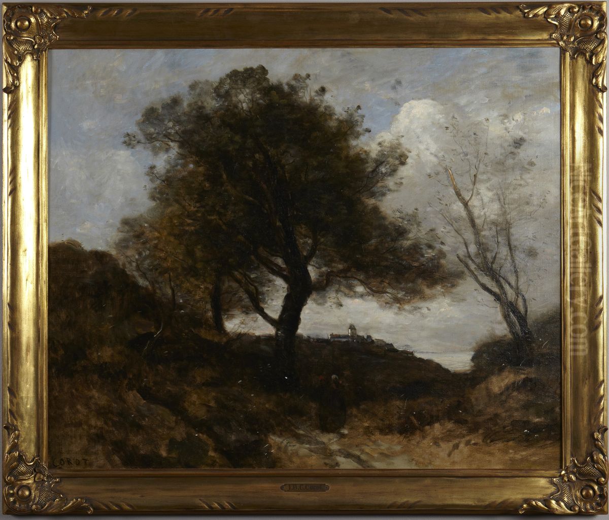 Souvenir of Normandy Oil Painting by Jean-Baptiste Camille Corot