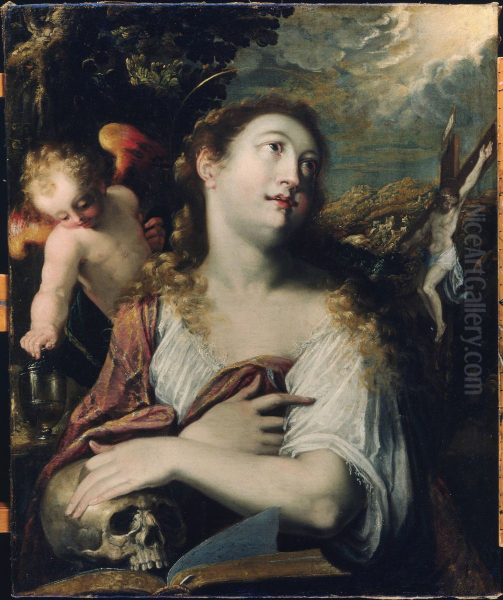 Penitent Magdalen Oil Painting by Joseph The Elder Heintz