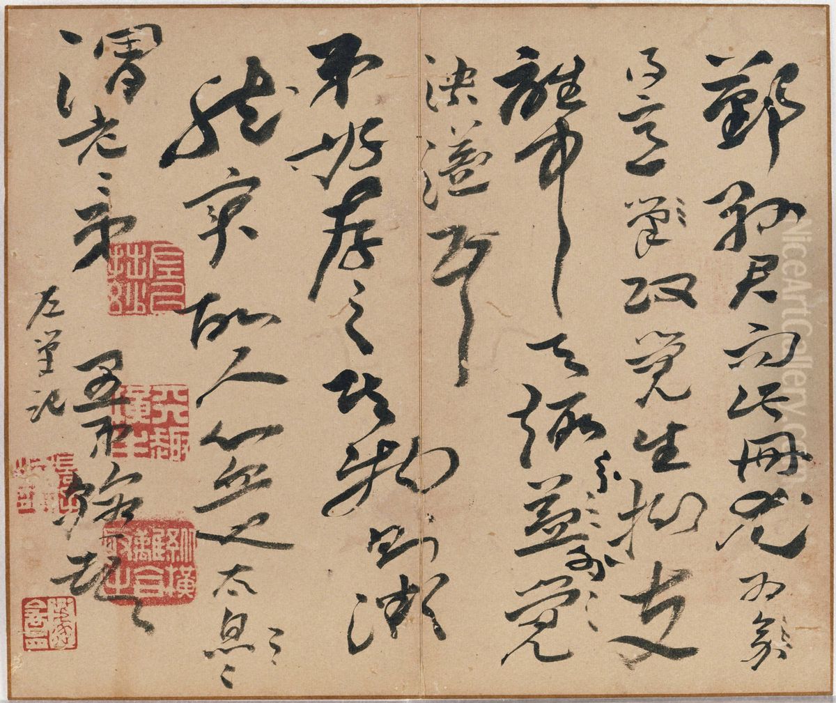 In Wind and Snow Oil Painting by Gao Fenghan