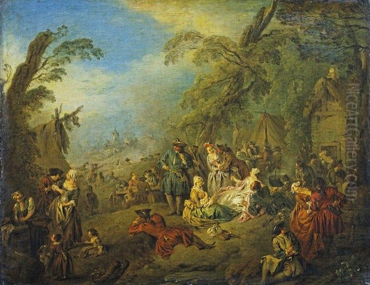 The Vivandieres of Brest Oil Painting by Jean-Baptiste Pater