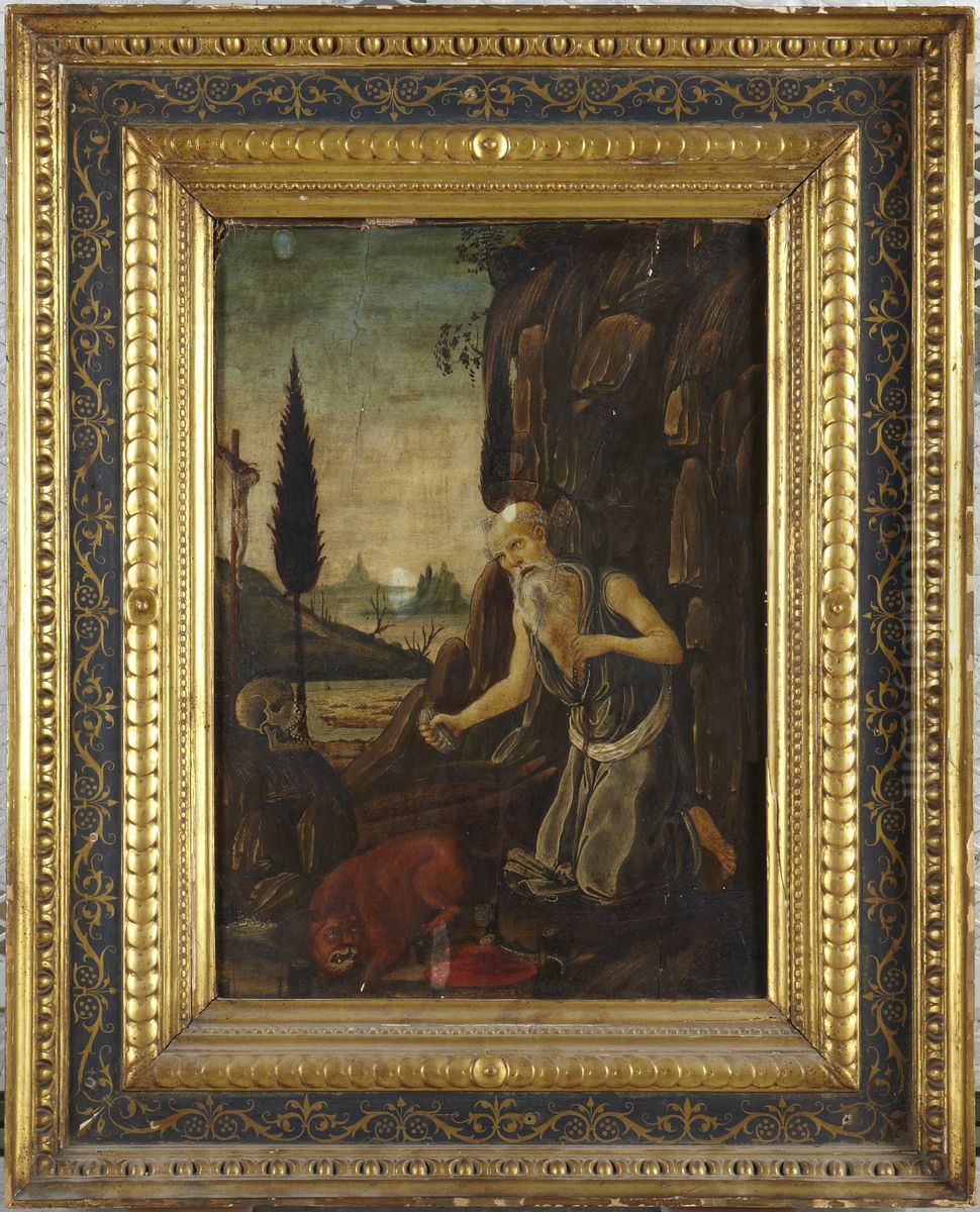Saint Jerome Oil Painting by Jacopo da Sellaio