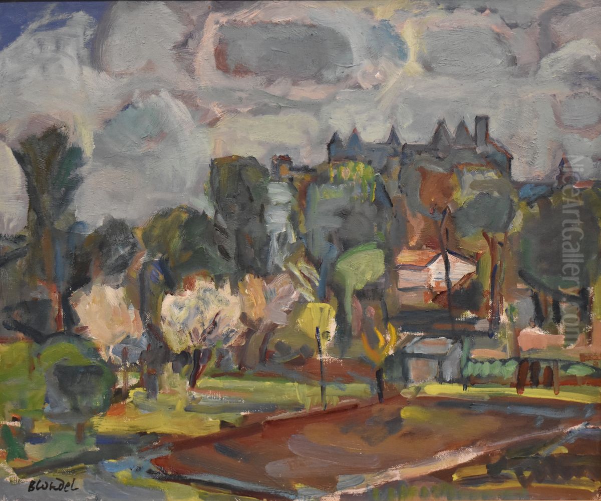 Cite de Carcassonne Oil Painting by Sasha Blonder