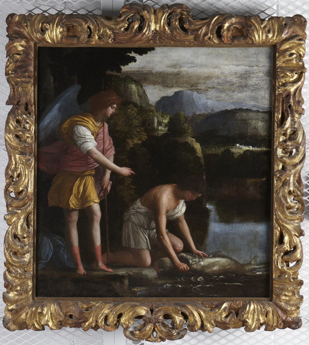 Tobias and the Angel Oil Painting by Carlo Saraceni