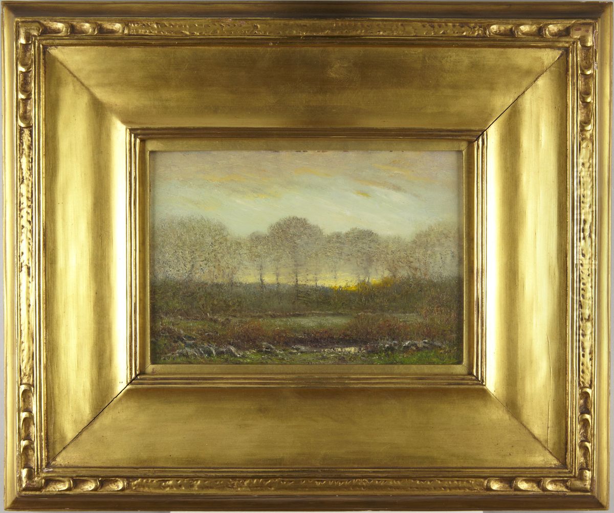 Evening Landscape Oil Painting by Dwight William Tryon