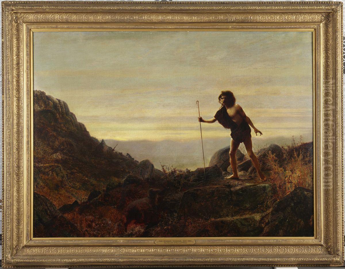 The Parable of the Lost Sheep Oil Painting by John Atkinson Grimshaw