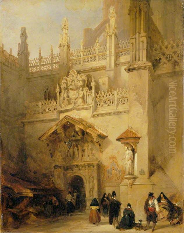 the Chapel of Ferdinand and Isabella Oil Painting by David Roberts