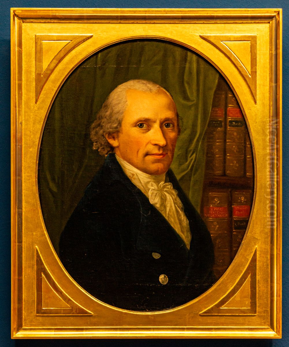 Professor Lorenz von Crell Oil Painting by Johann Christoph Rincklake