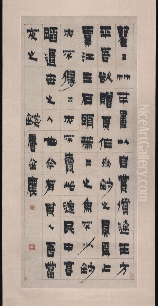 Appreciating Bamboo Oil Painting by Jin Nong