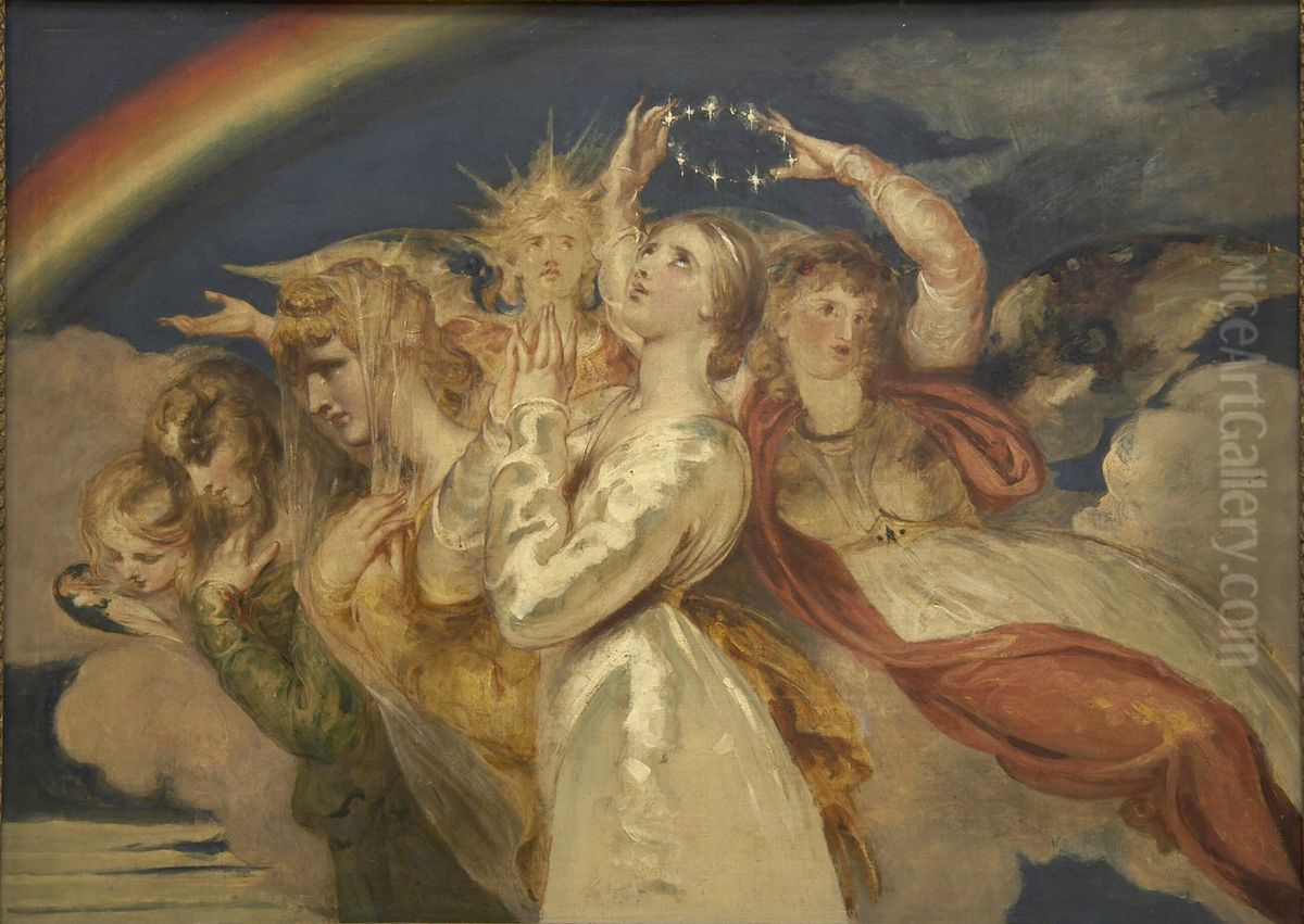 The Assumption of the Virgin Oil Painting by William Etty