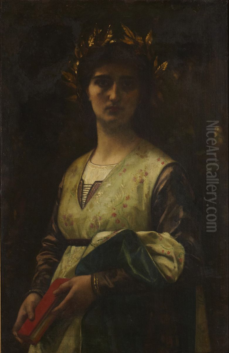 Petrarch's Laura Oil Painting by Alexandre Cabanel