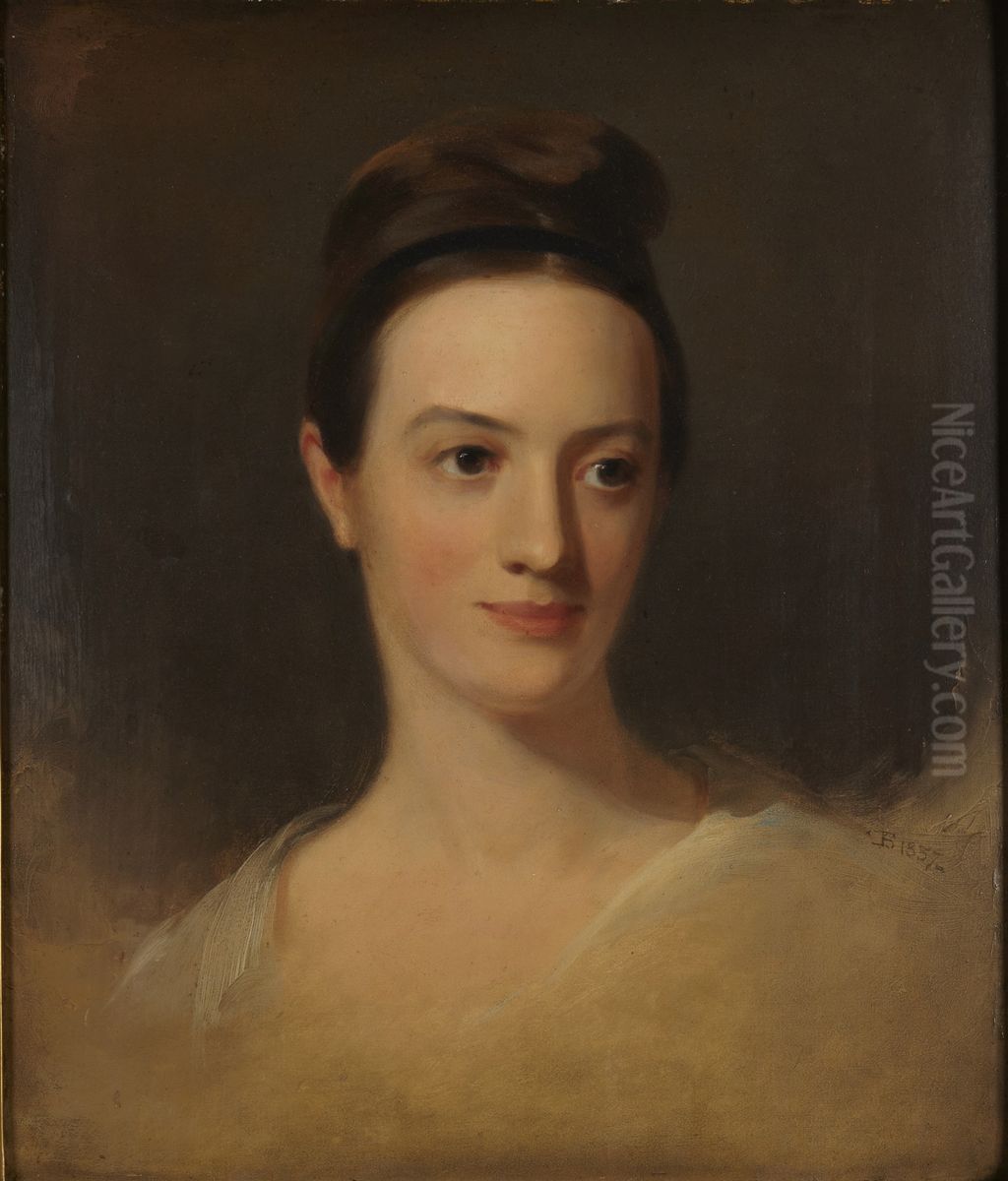 Mrs. William Alston (Caroline Thomas, daughter of Robinson Thomas) Oil Painting by Thomas Sully