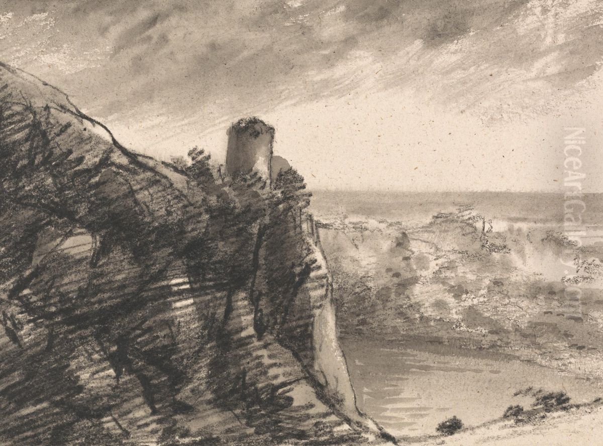 Recollection of J.R. Cozen's of Nemi Oil Painting by Thomas Monro