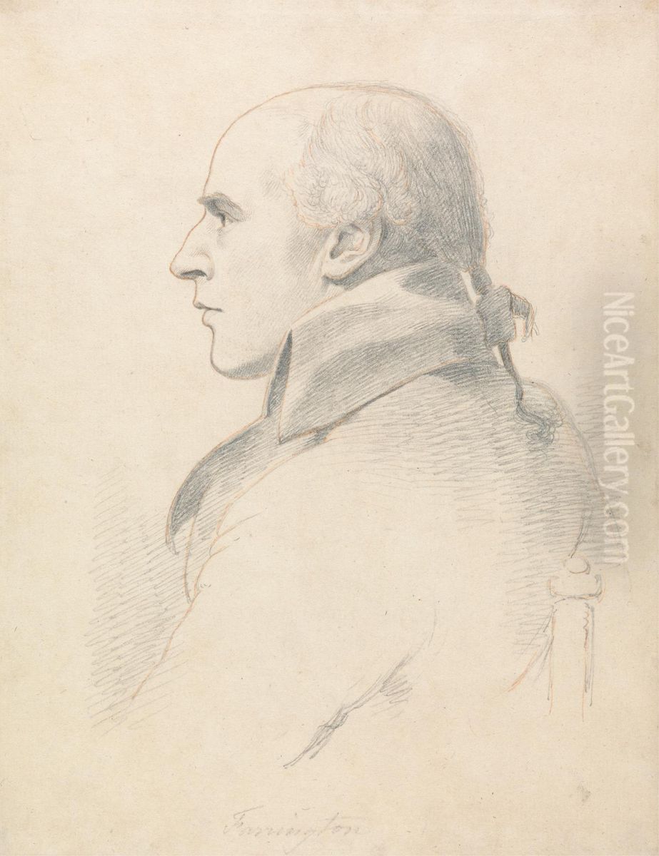 Joseph Farington Oil Painting by William Daniell RA