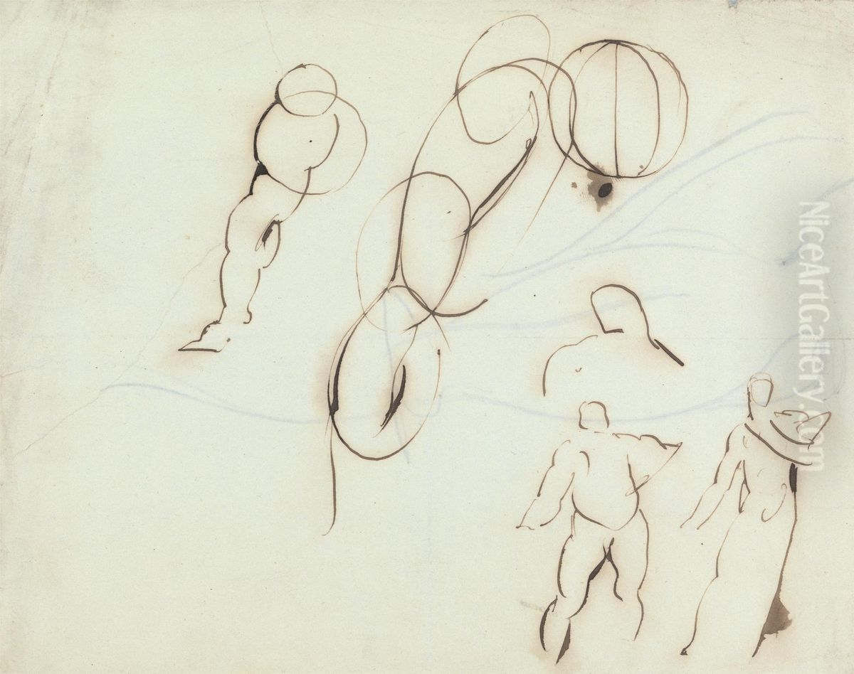 Figure studies Oil Painting by Benjamin Haydon