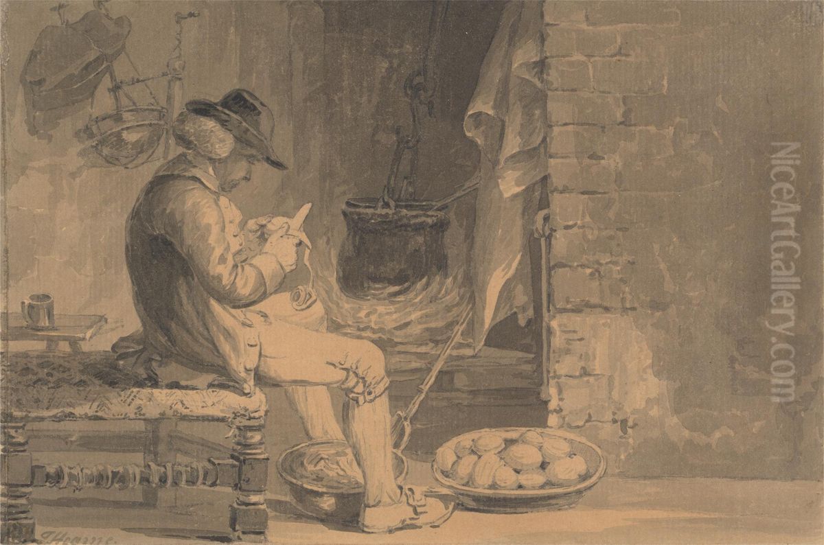 The Welsh Curate Oil Painting by Thomas Hearne