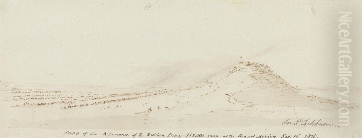 Sketch of the Appearance of the Russian Army, 152,000 Men at the Grand Review, September 10, 1815 Oil Painting by Cockburn, James Pattison