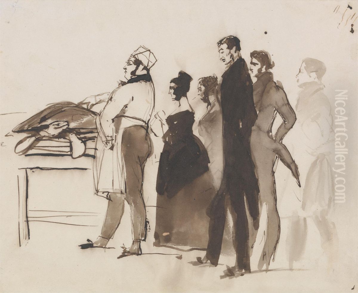 Sir Massey Storey Cooking the Turtle Oil Painting by Sir Edwin Henry Landseer