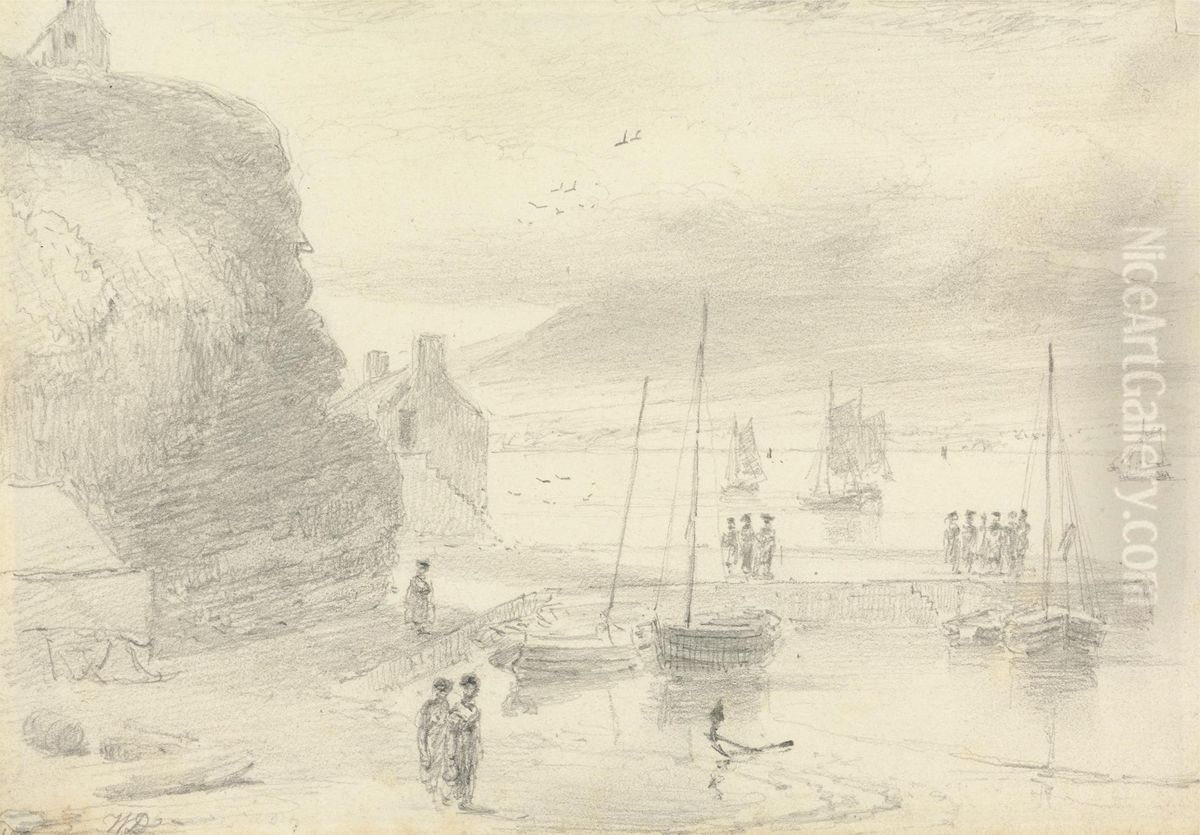 From Port Askaig, Jura Oil Painting by William Daniell RA