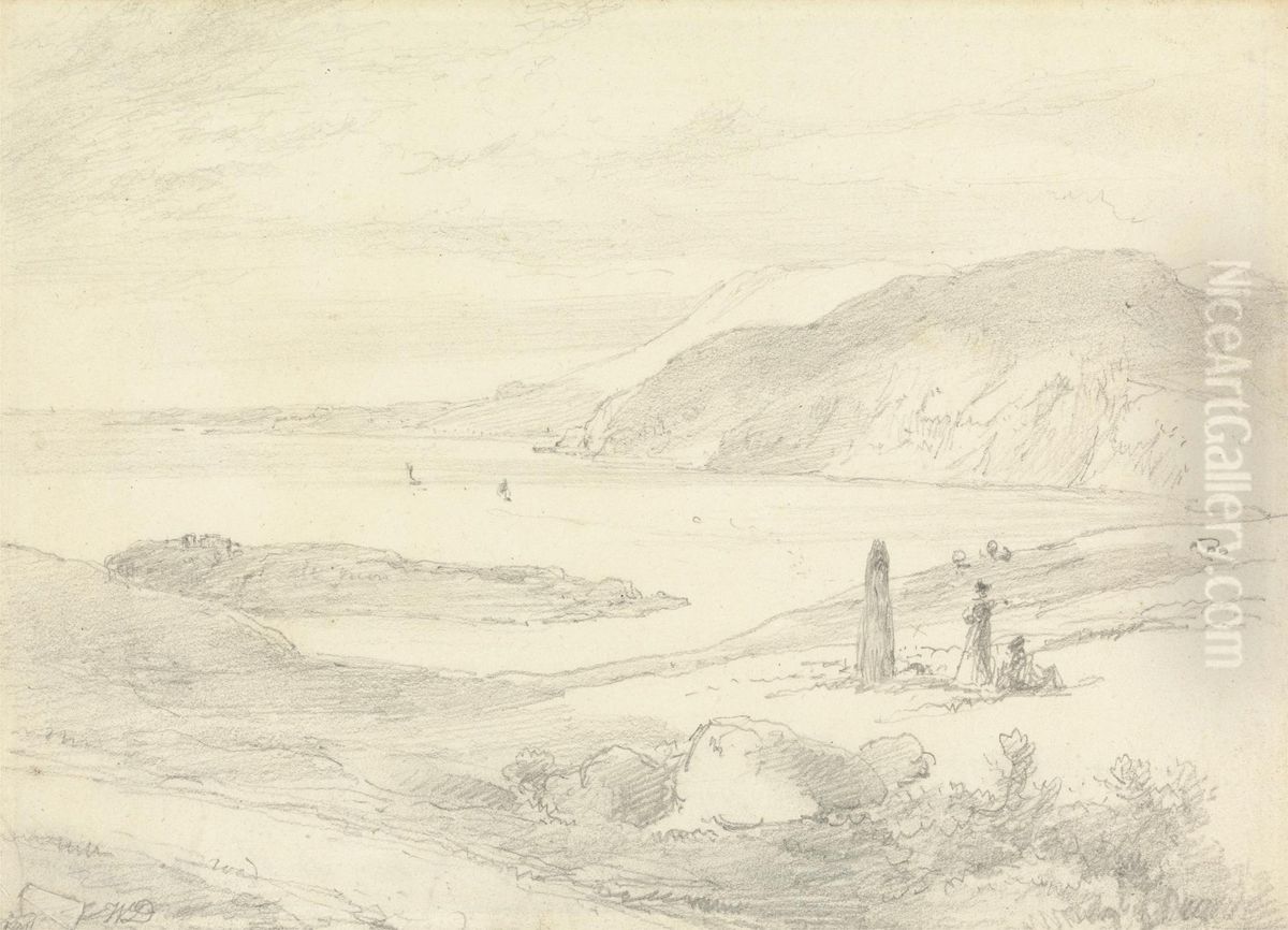 View of Frocklan Island Oil Painting by William Daniell RA